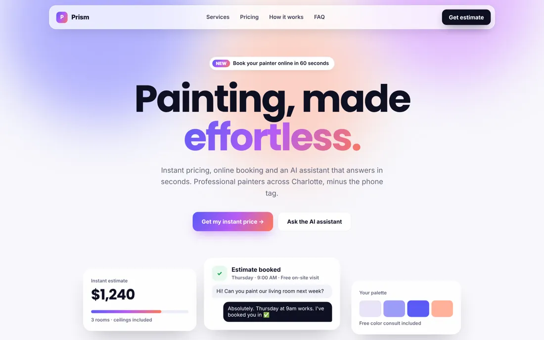 Prism: Modern app style concept
